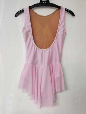 Costume de patinage artistique rose pâle - 10 ans – Image 3